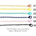 thumbnail image 2 of Eyeglasses Hanging Chain Glasses Mask Resin Hanging Rope Adults Kids Eyewear Attachment C6, 2 of 7