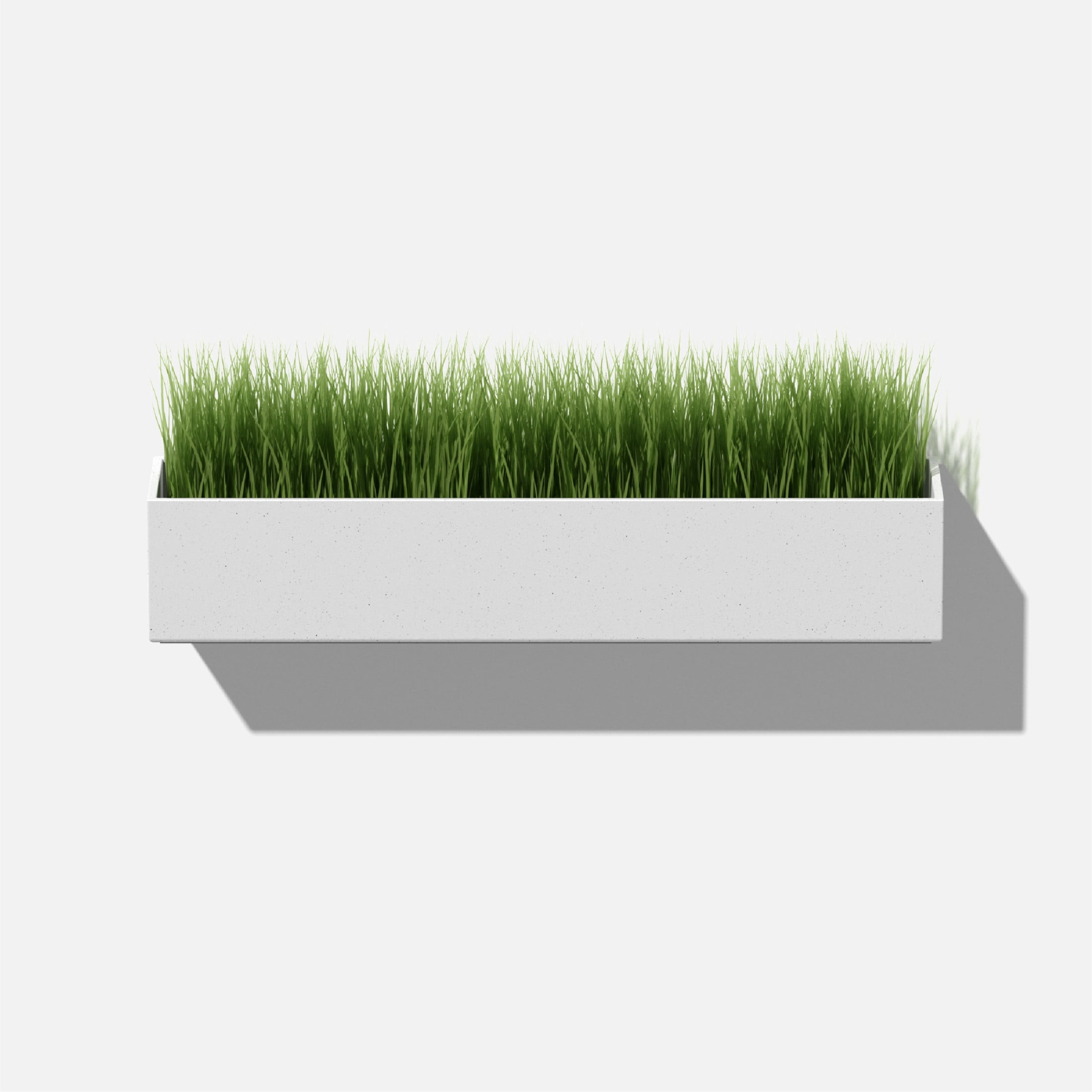 Veadek Geo Series Short Hanging 16" Planter - White