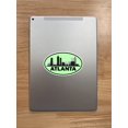 thumbnail image 7 of 5in x 3in Green Oval Atlanta Skyline Sticker, 7 of 7