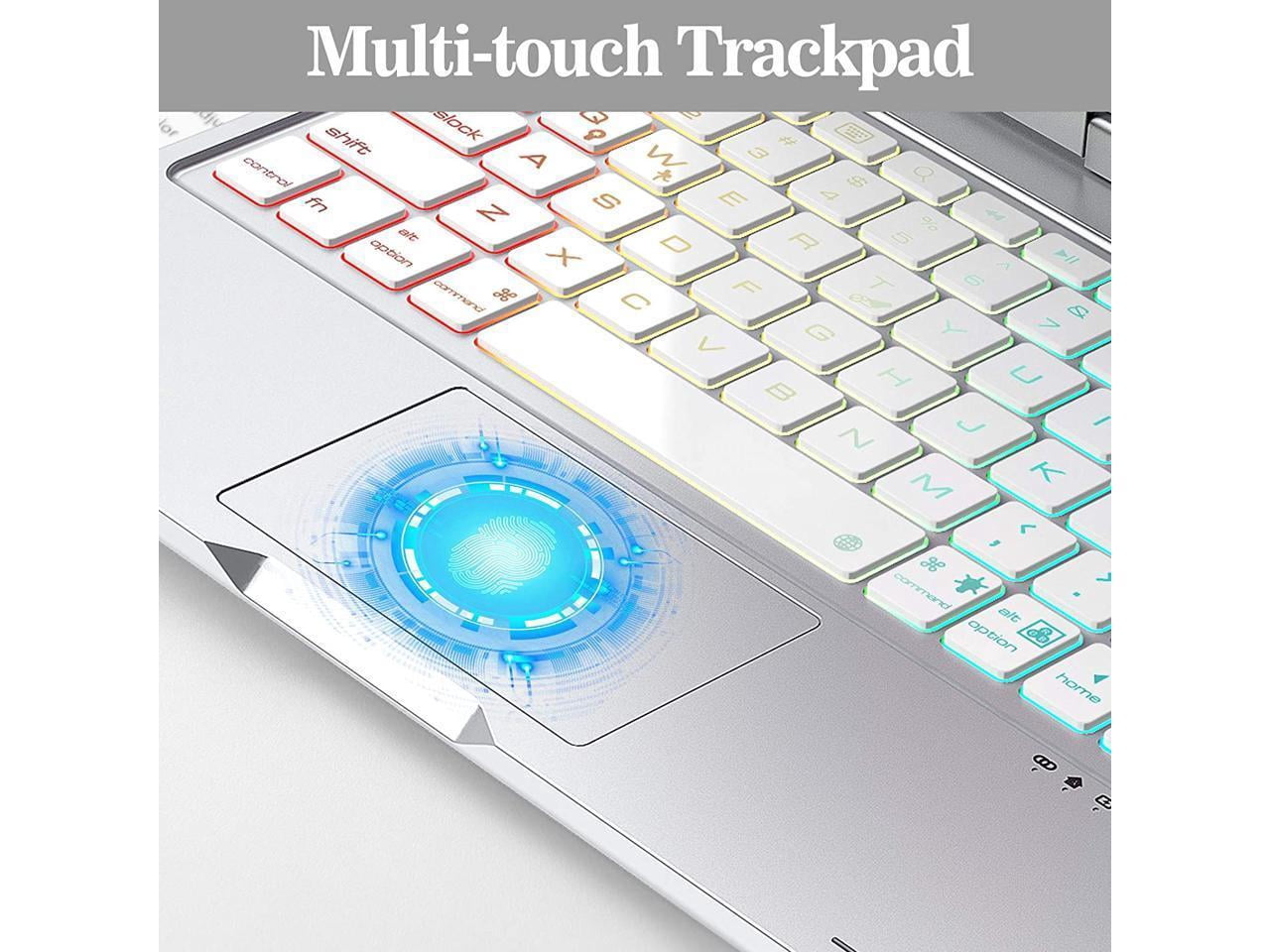 Touchpad Keyboard Case for iPad Air 5 10.9 inch 2022 / iPad Air 4 10.9 inch 2020 / iPad Pro 11 2021/2020/2018 with Multi-Touch Trackpad / Pencil Holder, 360° Rotatable,7 Color Backlit