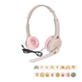 thumbnail image 6 of Domqga Children Headset,Foldable Kids Headset,Kids Headphone Stereo Foldable Breathable On Ear USB Wired Children Headset For Airplane Travel, 6 of 8