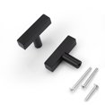 thumbnail image 1 of Perillas para gabinete KNOBWELL de acero inoxidable negro mate de 2", 1 of 7
