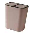 thumbnail image 4 of Dry and Wet Separation Trash Can Household Garbage Bin for Living Room, Rvs coffee, 4 of 8