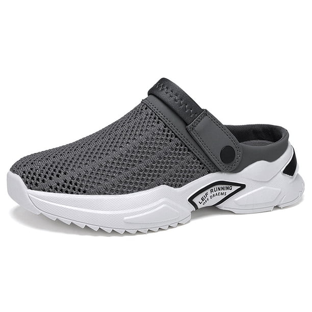 Zapatillas para hombre con soporte para arco sandalias de agua zapatos para caminar para playa interior y exterior
