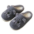 thumbnail image 3 of Aayomet Fluffy Slippers Fuzzy Soft House Slippers Plush Warm Fluffy Home Shoes,Gray 41, 3 of 5