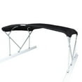 thumbnail image 2 of Taylor Made BOAT BIMINI TOP 88132 4 Bow Square Tube; Pontoon Boat; 8 Foot Width x 8 Foot Length; Fits 1-1/4 Inch Square Railing; Black; Polyester Fabric; With Matching Boot Cover, 2 of 5