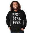 thumbnail image 4 of Best Papa Ever Fathers Day Gift Men's Big & Tall Graphic Hoodie Brisco Brands 5X, 4 of 5