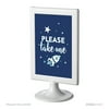 Space Galaxy Birthday Framed Party Signs, Please Take One, 4x6-inch, Includes Frame