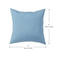 thumbnail image 2 of Greendale Home Fashions 17'' x 17'' Reversible Outdoor Throw Pillow, Set of 2, Denim, 2 of 5
