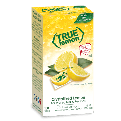 Photo 1 of (100 Packets) True Lemon Sugar Free, On-The-Go, Caffeine Free Powdered Drink Mix 