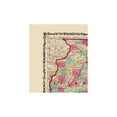 thumbnail image 3 of Historic State Map - Illinois - Johnson 1860 - 23 x 26.92 - Vintage Wall Art, 3 of 5