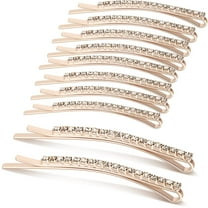 10 Pieces Rhinestone Bobby Pins Crystal Hair Clips Hair Pin Sparkling Hair Barettes Sytling Decorative Accessories for Women and Girls