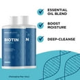 thumbnail image 6 of Volumizing Biotin Shampoo for Thinning Hair - Thin Hair Shampoo with Rosemary Argan and Essential Oils for Hair Care - Vegan Sulfate Free Shampoo for Damaged Dry Hair 2 Pack, 6 of 8