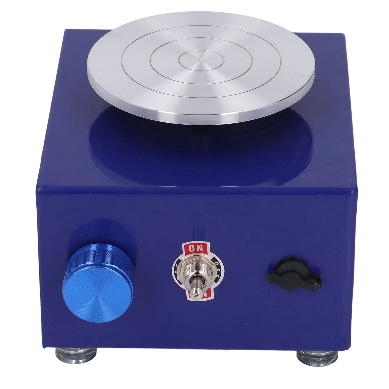 Yajisi Mini Electric Pottery Wheel Machine with Removable Basin 23 Pieces Tools Kit for Kids Beginners Art Craft DIY Ceramic Work Parent Child Interaction 100-240V AU Plug Deep Blue