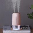 thumbnail image 1 of Humidificador pequeño Humidificador de viaje portátil de 500 ml Humidificador con batería de 3600 mah para el automóvil Oficina en el hogar Apagado automático Puertos de niebla doble Silencioso -. Afortunado Sencillez, 1 of 4