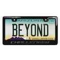 thumbnail image 2 of Dodge Challenger 3D in Dark Gray on Real Carbon Fiber ABS Plastic License Plate Frame, 2 of 8