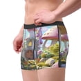 thumbnail image 2 of Pofeuu Dreamy Mushroom House Print Men’s Boxer Briefs, Moisture-Wicking Underwear, Regular,Trunk-Large, 2 of 5