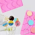 thumbnail image 5 of HYCSC 8-Well Non-Stick Silicone Lollipop Mold, Large Round Cups, 2.5" Diameter, 2 Counts, 5 of 6