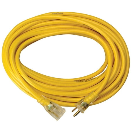 Yellow Jacket 2991 20-Amp Generator Cord with T-Blade 5-20 Lighted Ends, 50'