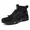 Black, variant on Men's Hiking Boots, Lightweight Water-Resistant Non-Slip High-Top Trail Shoes with Quick Laces