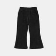 thumbnail image 3 of Odeerbi Toddler Girls Flared Pants Cotton Long Pants 1-10 Years Cute Solid Color Versatile Mid Waist Bell Bottom Pants Black, 3 of 4