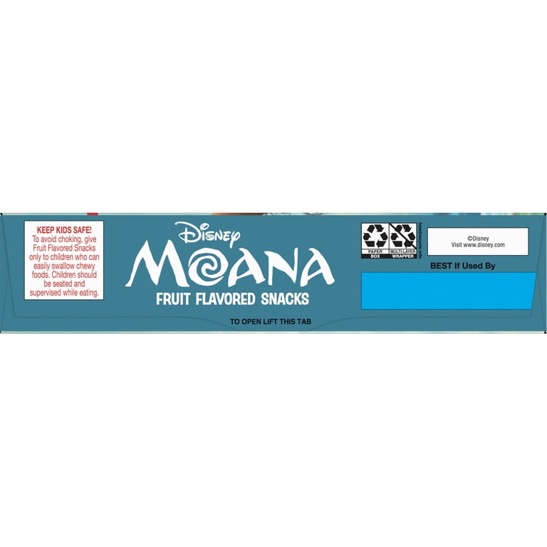 Disney Moana Fruit Flavored Snacks, Gluten Free, Kids Snacks, 10