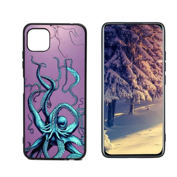 Octopus-254 Phone Case, Degined for Boost Mobile Celero 5G Case Men Women, Flexible Silicone Shockproof Case for Boost Mobile Celero 5G