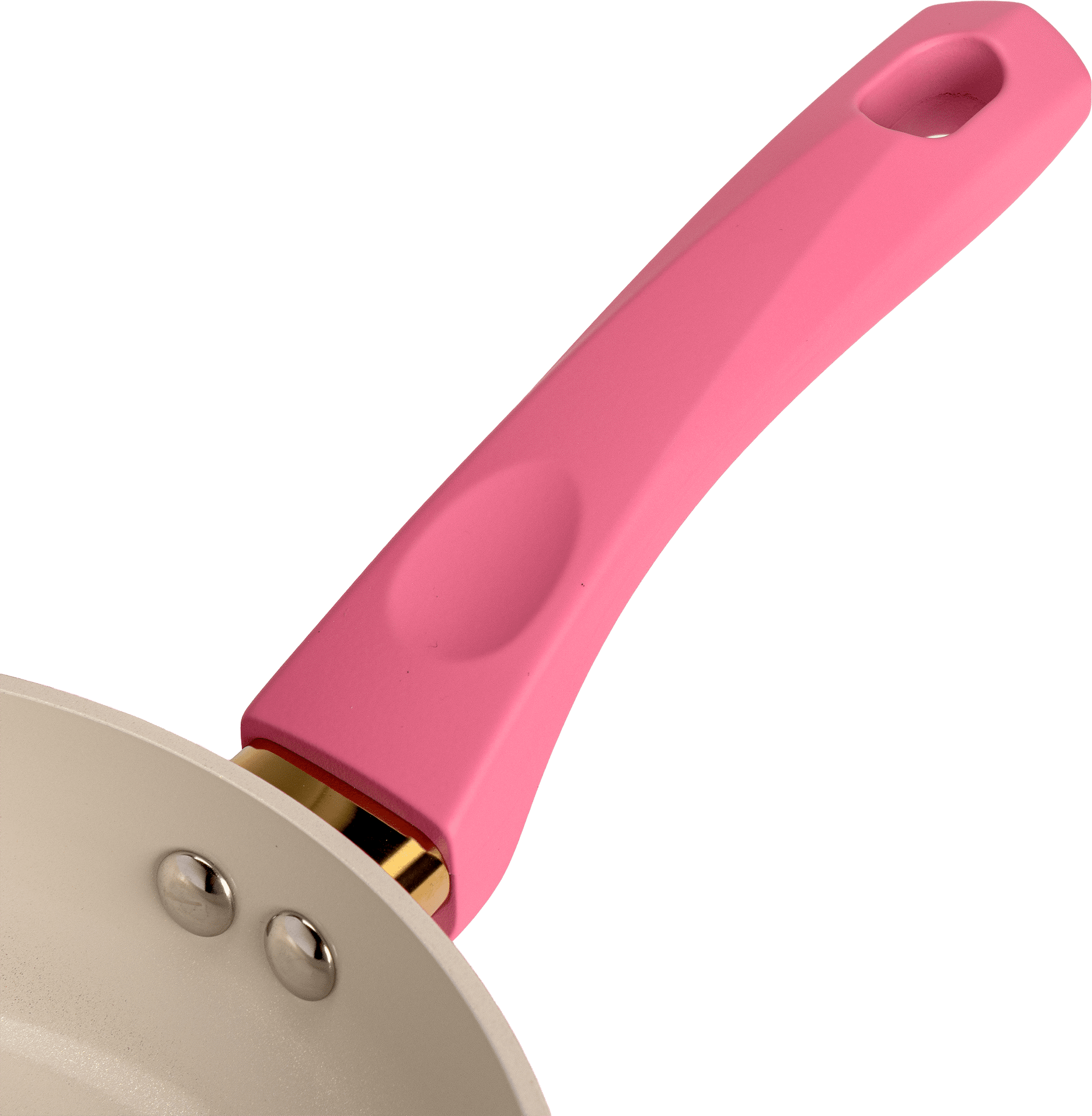 Paris Hilton 8-Inch Ceramic Nonstick Fry Pan, Cast Aluminum, Clean Ceramic Nonstick Coating, Dishwasher Safe, Pink
