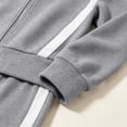 thumbnail image 4 of Wenini Women's 2 Piece Tracksuit Set Long Sleeve Zip up Short Top with Wide Leg Pants Color Blocking Sportswear Outfit, 4 of 7