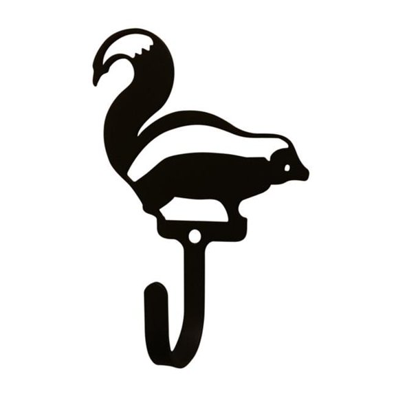 Village Wrought Iron WH-250-S Skunk Wall Hook, Small