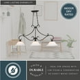 thumbnail image 5 of Monrovia 3 Light Linear Chandelier Oil Rubbed Bronze, 5 of 12