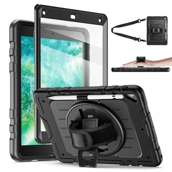 Funda para iPad de 6ª y 5ª generación de 9,7 pulgadas con protector de pantalla