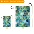 thumbnail image 3 of Mermaid Turquoise Green Scales Double Sided Garden Flag Decorative Weather Resistant Yard Flag, Large DIY Vertical Flag for Farmhouse Patio Lawn, 28x40 Inch, 3 of 6