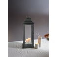 thumbnail image 4 of Serene Spaces Living Black Hurricane Lanterns With Clear Glass Panels, Perfect For Home Decor, Parties & Events, Table Top Or Hanging Lantern For Indoor Outdoor, Measures 25" Tall and 9.75" Diameter, 4 of 8