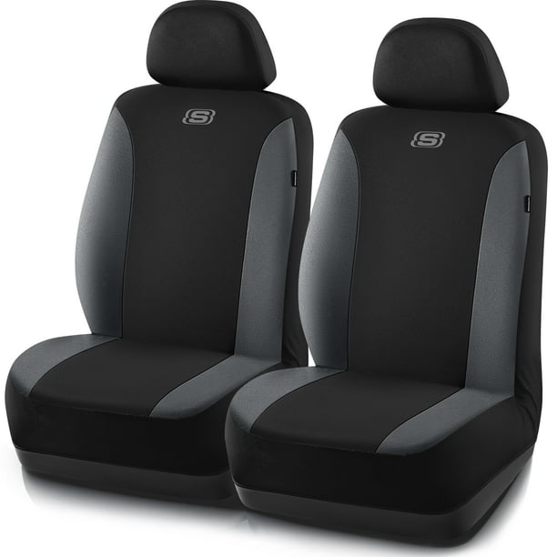 Fundas para asientos de coche Skechers, compatibles con dos asientos delanteros, airbag