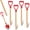 26 Inch, variant on 4 Pcs Wooden Shovel Handle Replacement Long D Shovel Handles Plastic Grip Handle for Digging Raking Tool (28.7 Inch)