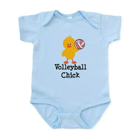 

CafePress - Volleyball Chick Infant Bodysuit - Baby Light Bodysuit Size Newborn - 24 Months