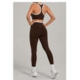 thumbnail image 4 of SKQIT 2 Piece Women's Sports Yoga Sets, Sleeveless U Neck Backless Tank Top and High Waist Crossover Leggings With Pockets Gym Pilates Outfits Set, 4 of 7