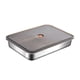 thumbnail image 3 of Caja de almacenamiento de acero inoxidable, recipiente para queso para refrigerador, contenedor para pasteles, caja para conservar alimentos frescos,, 3 of 9