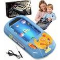 thumbnail image 1 of Turbo Race Interactive Game Set with 200 Challenges, Kids Driving Simulator Steering Wheel Toy, Desktop Car Racing Adventure, Obstacle Avoidance, Screen-Free, Sound Effects, 1 of 8