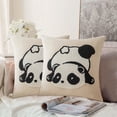 thumbnail image 4 of Summer Savings Clearance! Boovnll Throw Pillow Covers, Modern Stylish Soft & Cozy, Embroidery Pillow Covers 18x18" for Home, Living Room, Bedroom, Sofa, Couch, Home Decor, Pillow Covers, 4 of 6