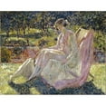 thumbnail image 2 of Frederick Carl Frieseke 24x20 Black Ornate Framed Double Matted Museum Art Print Titled: Sunbath (1908-1918), 2 of 5