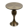thumbnail image 2 of 24" x 19" Matte Golden Bronze Accent Table, 2 of 2