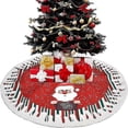 thumbnail image 3 of Round Christmas Tree Skirt, Christmas Tree Skirt, Christmas Tree Apron, Christmas Tree Rug with Snow, 3 of 3