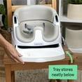 thumbnail image 6 of Ingenuity Baby Base 2-in-1 Booster Feeding High Chair and Floor Seat with Self-Storing Tray - Cashmere, 6 of 18