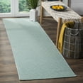thumbnail image 3 of SAFAVIEH Montauk Terrence Geometric Diamond Cotton Area Rug, Ivory/Aqua, 4' x 6', 3 of 10