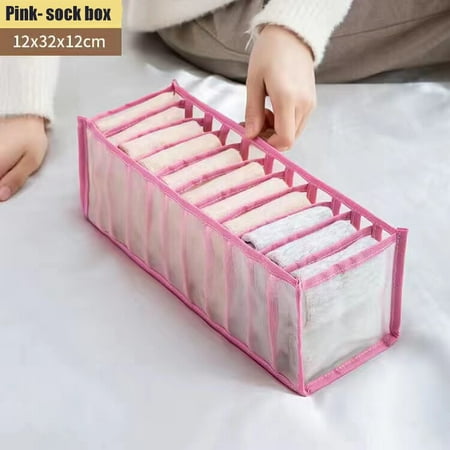 

Underwear Storage Organizer Clothing Detachable Socks Shorts Bra Storage Box Dormitory Closet Organizer Drawer Washable