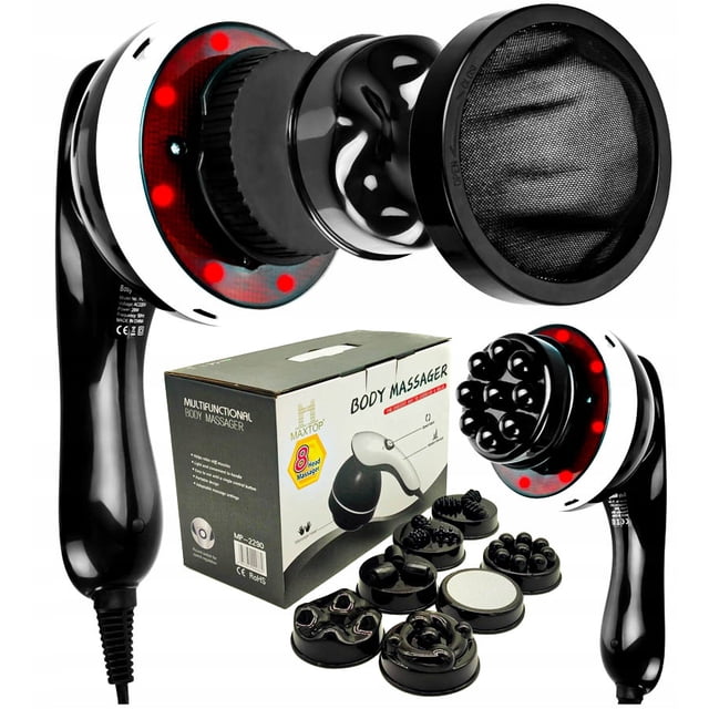 8 en 1 Mini Masajeador Adelgazante de Grasa Pequeño Vibrador Eléctrico Masajeador de Barriga