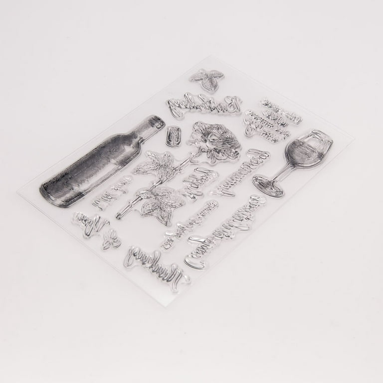 EUBUY Transparent Clear Stamp Cutting Die Set Paper Card Making