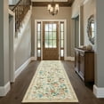 thumbnail image 2 of CHITOOMA 2'x6' Runner Rugs for Hallway, Modern Floral Runner Rugs Machine Washable Rugs, Botanical Indoor Carpet Soft Rugs for Bedroom Dining Room Dorm Office, Beige, 2 of 6